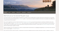 Desktop Screenshot of peupleloup.info