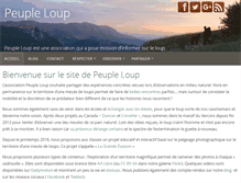 Tablet Screenshot of peupleloup.info